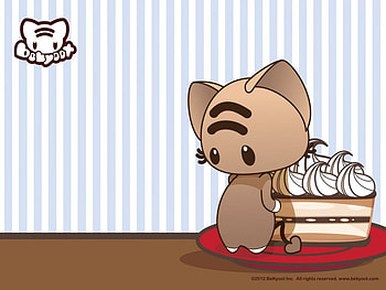 What Pie?, kawaii, Momo, Pie, Food, Shy, bekyoot, Cute HD wallpaper