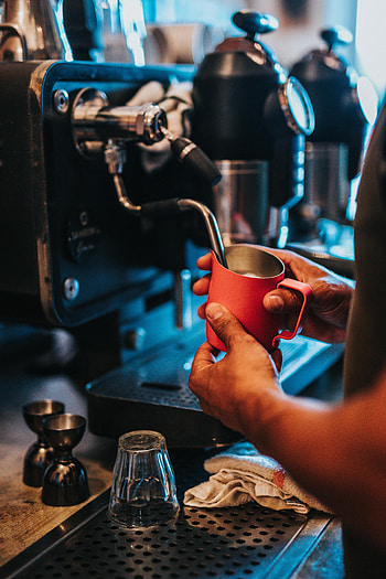Coffee, Miscellanea, Miscellaneous, Cup, Hands, Coffee Machine, Barista HD phone wallpaper