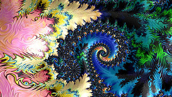 Trippy Psychedelic Fractal, colorful, colors, artistic, Abstract, fractal HD wallpaper