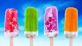 Refreshing summer treat, Colorful popsicles, Sweet frozen delight, Mouth-watering dessert HD wallpaper