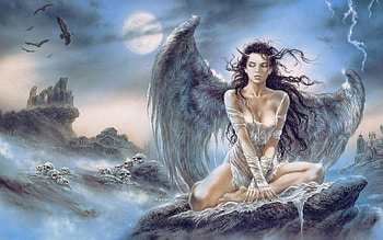 Luis Royo Luis Royo Lady and background HD wallpaper