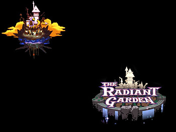 The Radiant Garden (KH2) (KHII), ii, the radiant garden, logo, world, kingdom hearts 2 HD wallpaper