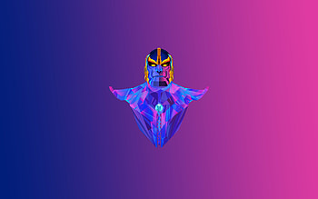 Thanos Colorful Minimalism, thanos, colorful, minimalism, artist, behance, superheroes HD wallpaper
