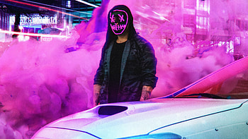 Mask Man Smoke , smoke, anonymus, mask, artist, artwork, digital-art HD wallpaper