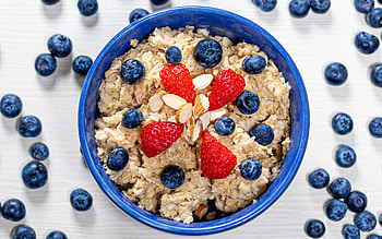 Oatmeal, fruit, breakfast, cereal HD wallpaper