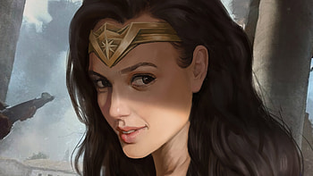 Wonder Woman Closeup, wonder-woman, superheroes, artwork, art HD wallpaper