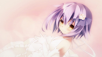 Anime, cute, short hair, dress HD wallpaper