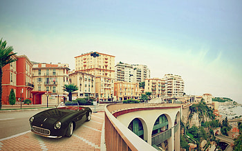 Cities, Chevrolet, Turn, Cabriolet, Monte Carlo, Classic, 1972 HD wallpaper