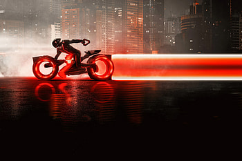 Tron: Ares — Epic Light Cycle Chase, Tron: Ares HD wallpaper