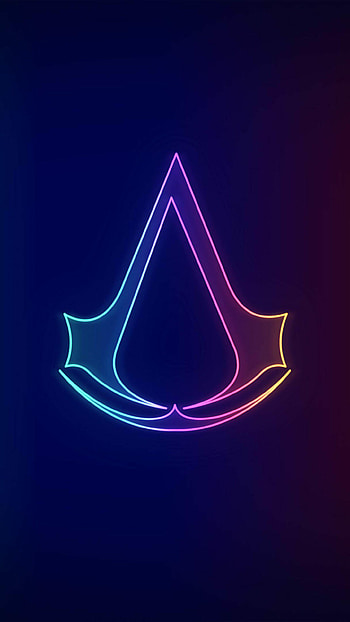 Assassin's Creed, Valhalla, Neo Logo, Mobile HD phone wallpaper