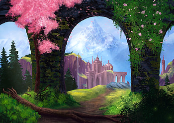 Art, Lock, Rocks, Arch HD wallpaper