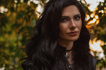 Cosplay ~ Yennefer, model, yennefer, cosplay, face, girl, kristina borodkina, the witcher, woman HD wallpaper