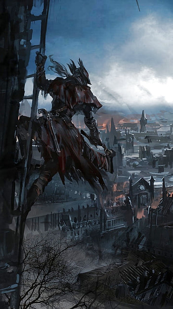 city, fantasy, video game, Bloodborne HD phone wallpaper