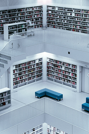 Stadtbibliothek, library, building, interior HD phone wallpaper