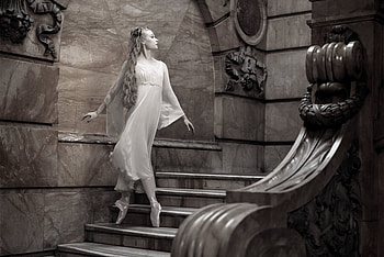 GRACE, graphy, bw, woman, beauty, ballerina HD wallpaper