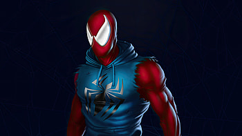 Symphony Of Scarlet Spider, spiderman, scarlet-spider, superheroes, artist, artwork, digital-art, artstation HD wallpaper