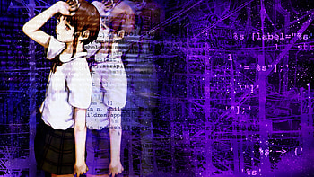 Lain Iwakura, Emotional anime girls, Manga aesthetics, resolution HD wallpaper