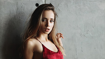 Blonde Beauty In A Red Dress, blonde, girls, model, red-dress HD wallpaper