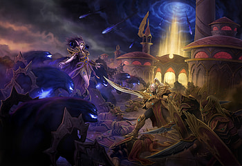 World of Warcraft: Midnight — Clash of Light & Darkness ( ), Video Game, Battle HD wallpaper