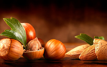 Crunchy nuts, Nut-filled delights, Deliciously nutritious, Savory bites HD wallpaper
