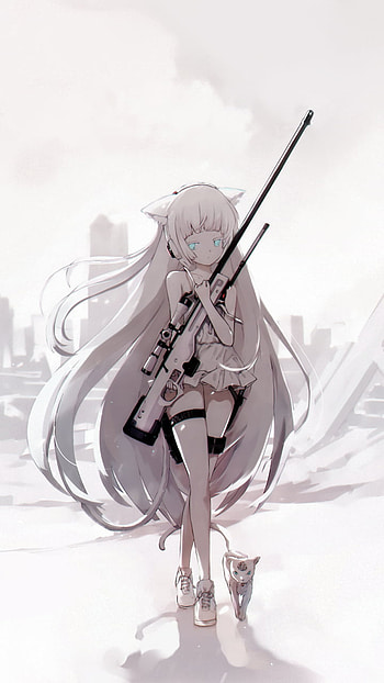 AWP Sniper Elegance – Girls Frontline , video game, Girls Frontline HD phone wallpaper