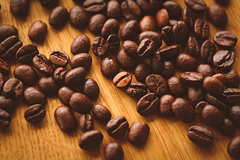 Food, Coffee, Brown, Table, Grains, Grain, Scatter HD wallpaper