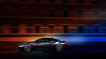 Bmw, Night, Cars, Movement, Traffic, Speed, Bmw I8 HD wallpaper