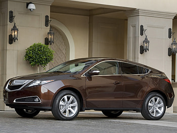 Auto, Acura, Bush, Cars, Building, Asphalt, Brown, Side View, Style, Akura, Zdx, 2009 HD wallpaper