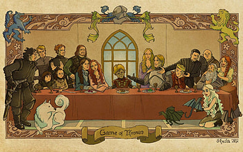 last supper The Last Supper Game of Thrones A Song of Ice and Fire Tyrion Lannister HD wallpaper
