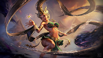 Earth Goddess, fairy, earth, fantasy, art, green, maxime defoulny, girl, goddess, nang talinee HD wallpaper