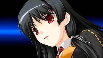Anime, Eyes, Girl, Brunette HD wallpaper