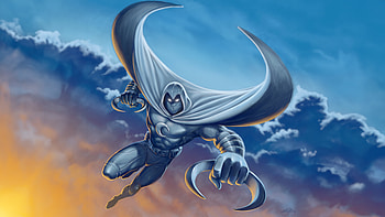 Moon Knight Strikes Back, moon-knight, superheroes, artwork, artist, digital-art, artstation HD wallpaper