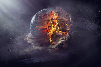 : Stellaris Planet Destruction Explosion in Space, video game, Stellaris, space, explosion, Planet Destruction HD wallpaper