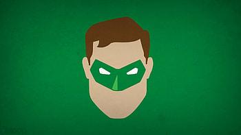 Green Lantern comics, Minimalistic , Green background, Simple design HD wallpaper