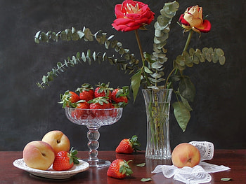 Fruits, Food, Strawberry, Still Life HD wallpaper