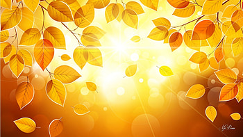Sunshine in Birch Tree, sunshine, birch, leaves, aspen, bright, fall, autumn HD wallpaper