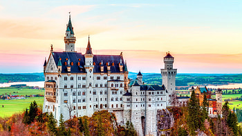 Neuschwanstein Castle, Europe HD wallpaper
