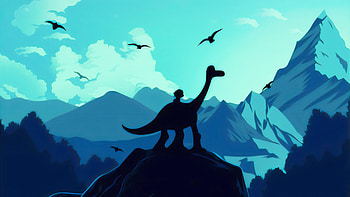 Good Dinosaur, Illustration HD wallpaper