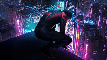 Miles Morales In The Shadows, miles-morales, spiderman, superheroes, artwork, art, digital-art, artstation HD wallpaper