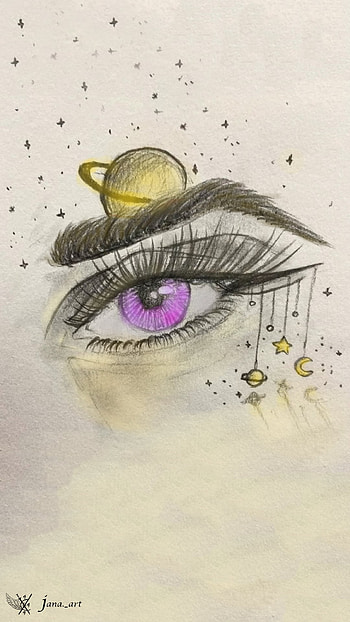 starstruck, artistic, eye HD phone wallpaper