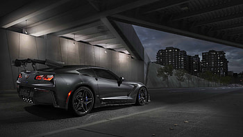 Chevrolet Corvette ZR1, Black, U HD wallpaper