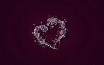 Water, Love, Liquid, Form, Heart HD wallpaper