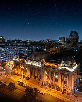 Cities, Architecture, Building, View From Above, Night City, Street HD phone wallpaper