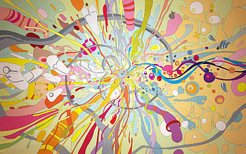 Abstract, Shine, Light, Multicolored, Motley, Drawing HD wallpaper
