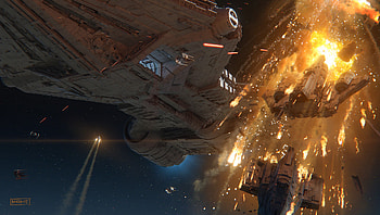 The Mandalorian - Finale Space Battle, TV Show, The Mandalorian (TV Show) HD wallpaper