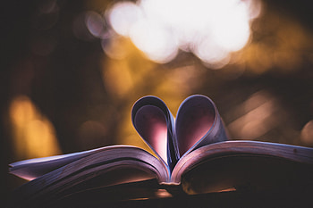 Love, Glare, Heart, Book, Pages, Page HD wallpaper