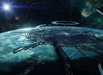 Earth Ⅳ, Sci Fi, planet, space, spacecraft, galaxy HD wallpaper