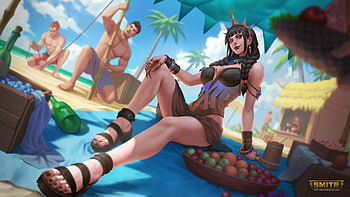 Summer Eclipse Morgan Le Fay Smite HD wallpaper