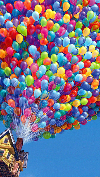 Colorful House Air Balloons 6 Plus ... HD phone wallpaper