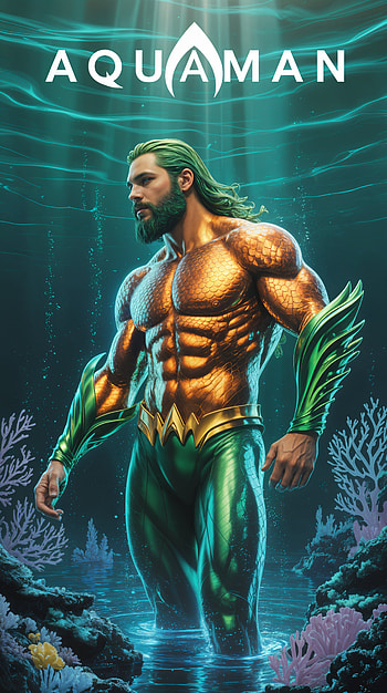 Aquaman Underwater Warrior , Aquaman, superhero, underwater, DC Comics HD phone wallpaper